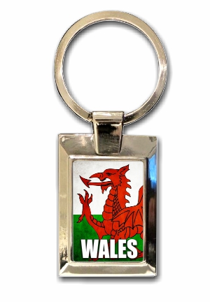 Welsh flag - Wales Metal keyring